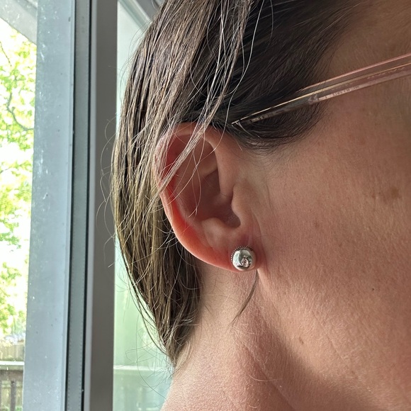 Tacori sterling silver studs - Picture 8 of 8